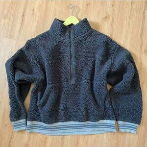 American Eagle Sherpa 1/4 Zip Women jacket Size XL